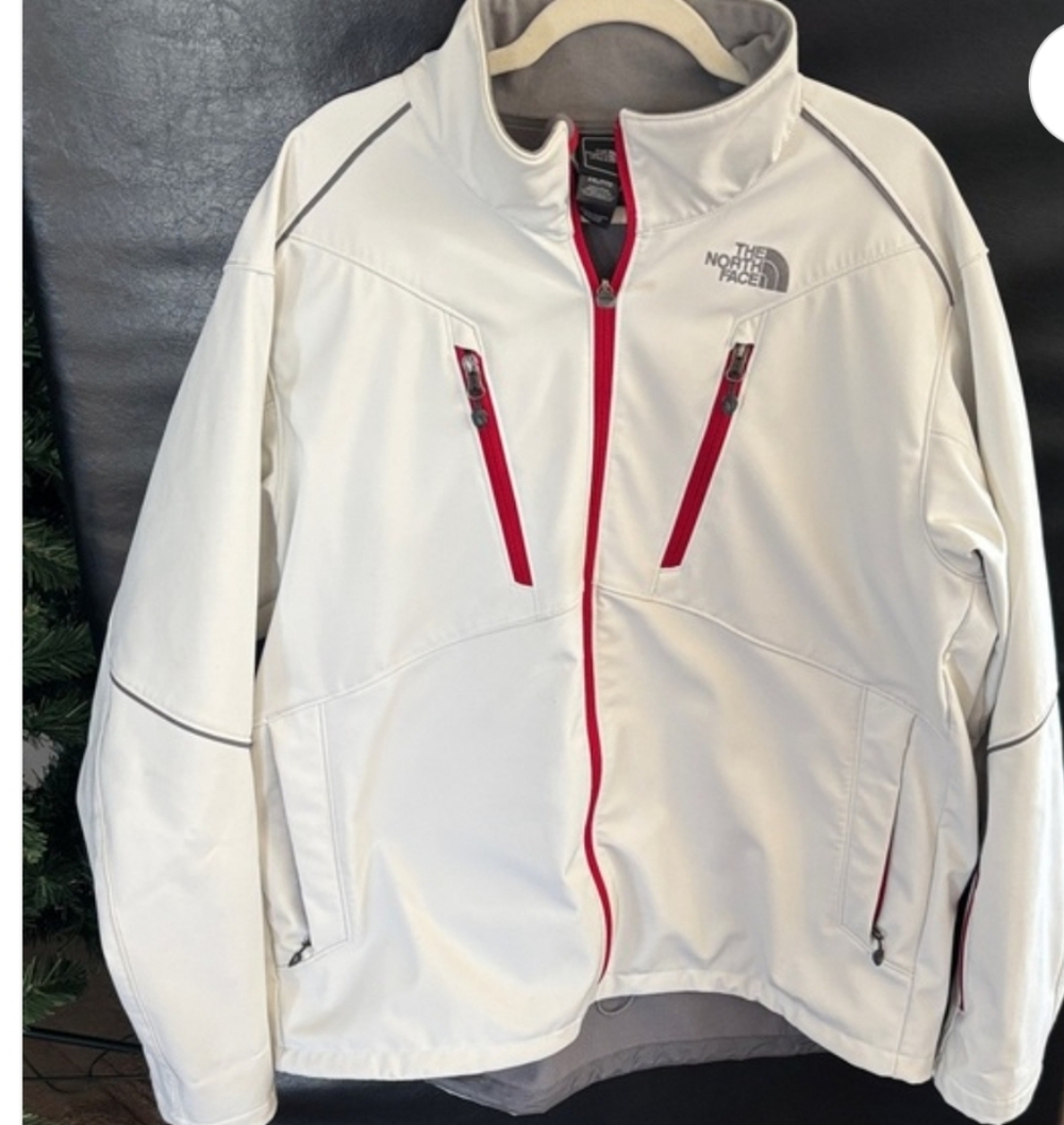 The North Face Men's White and Red Performance Jacket SIZE XL
